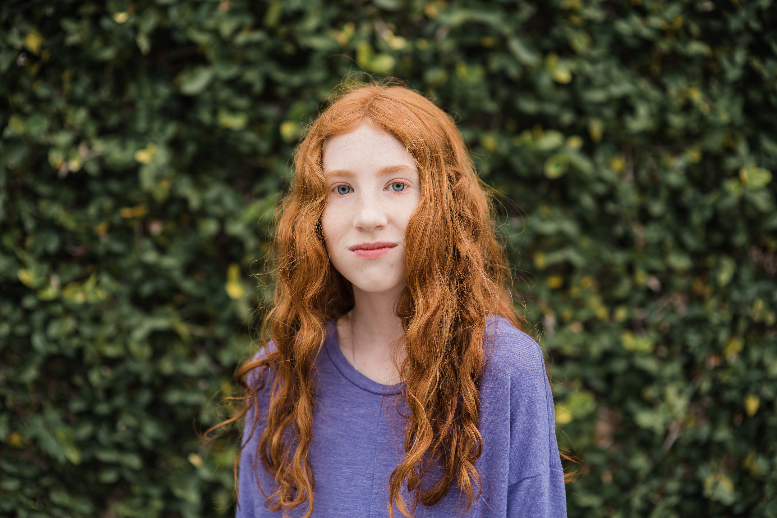 redhead by greenery- Pensacola Children Photographer