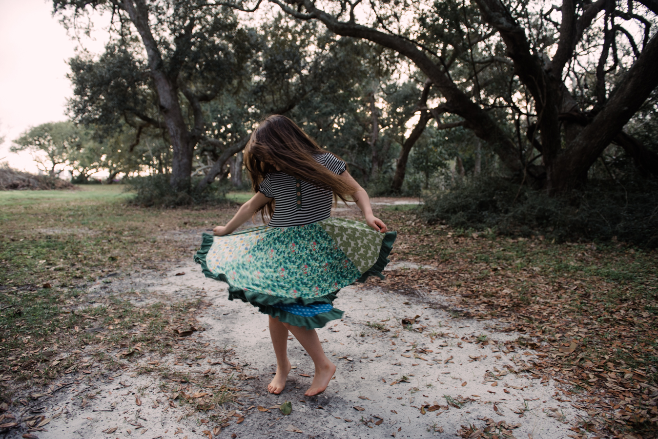girl twirling-gulf breeze children photographer