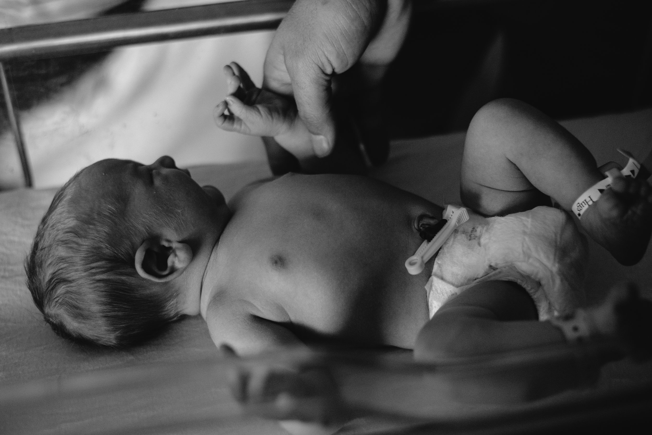 newborn baby black and white-Pensacola newborn photographer