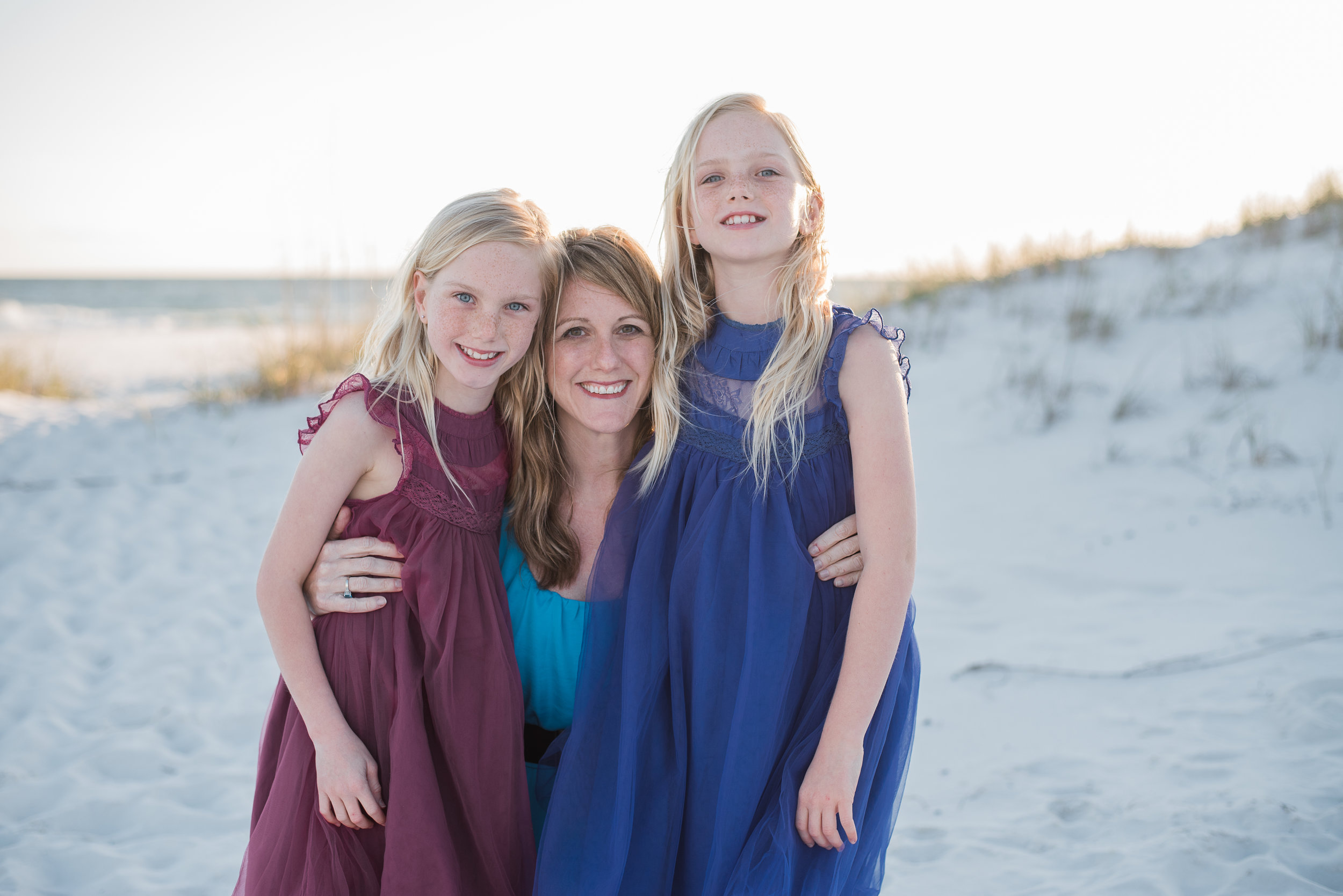 two girls with mom-pensacola family photographer