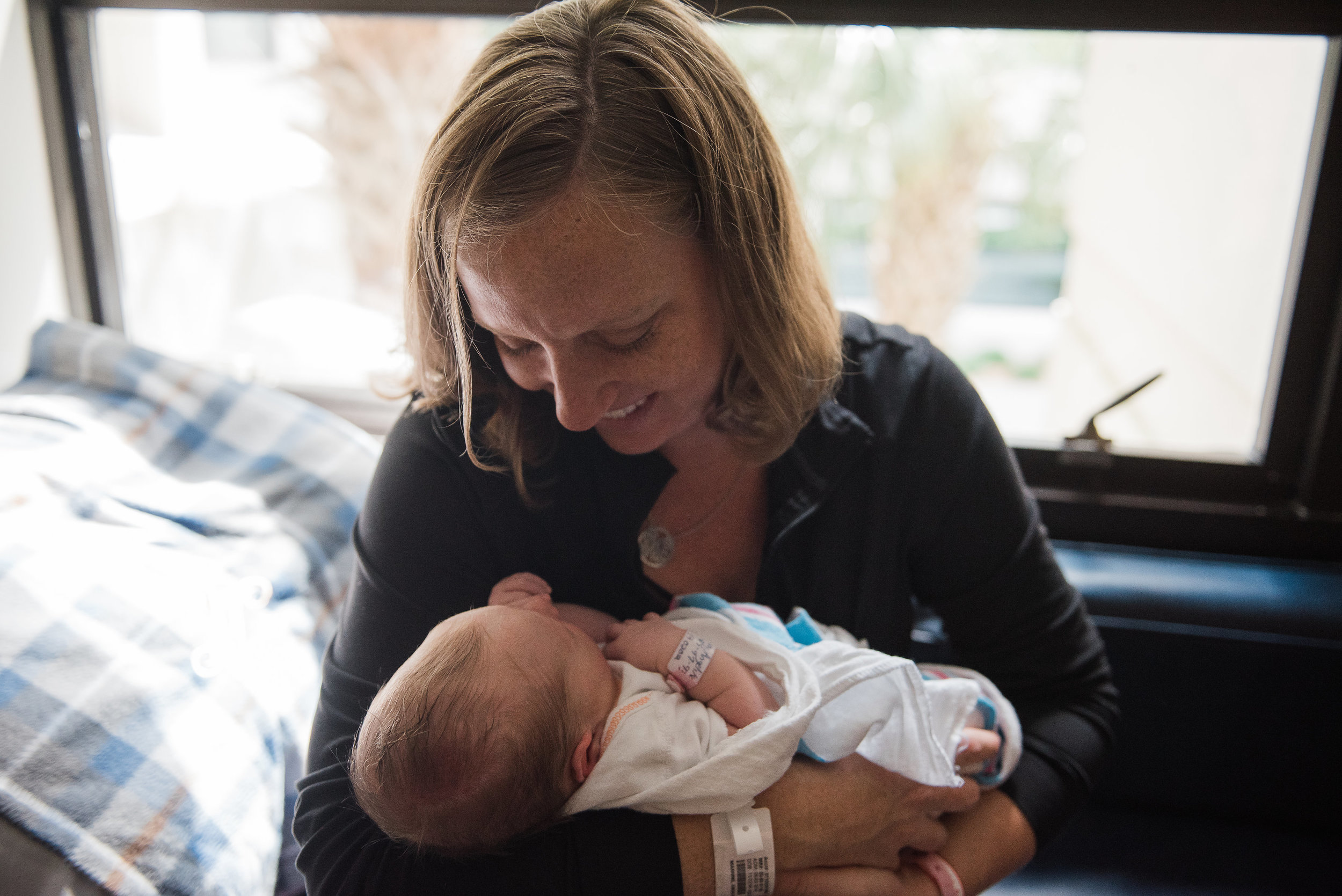 momma and baby-newborn photographer