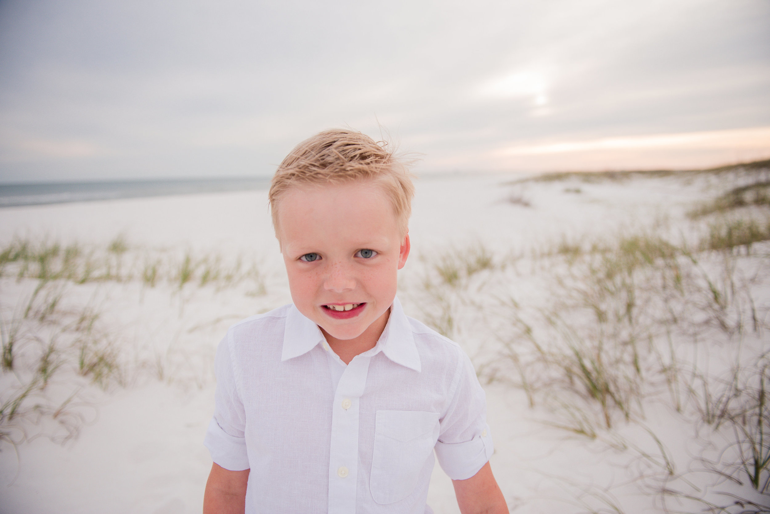 boy in sand-Pensacola Family Photographer