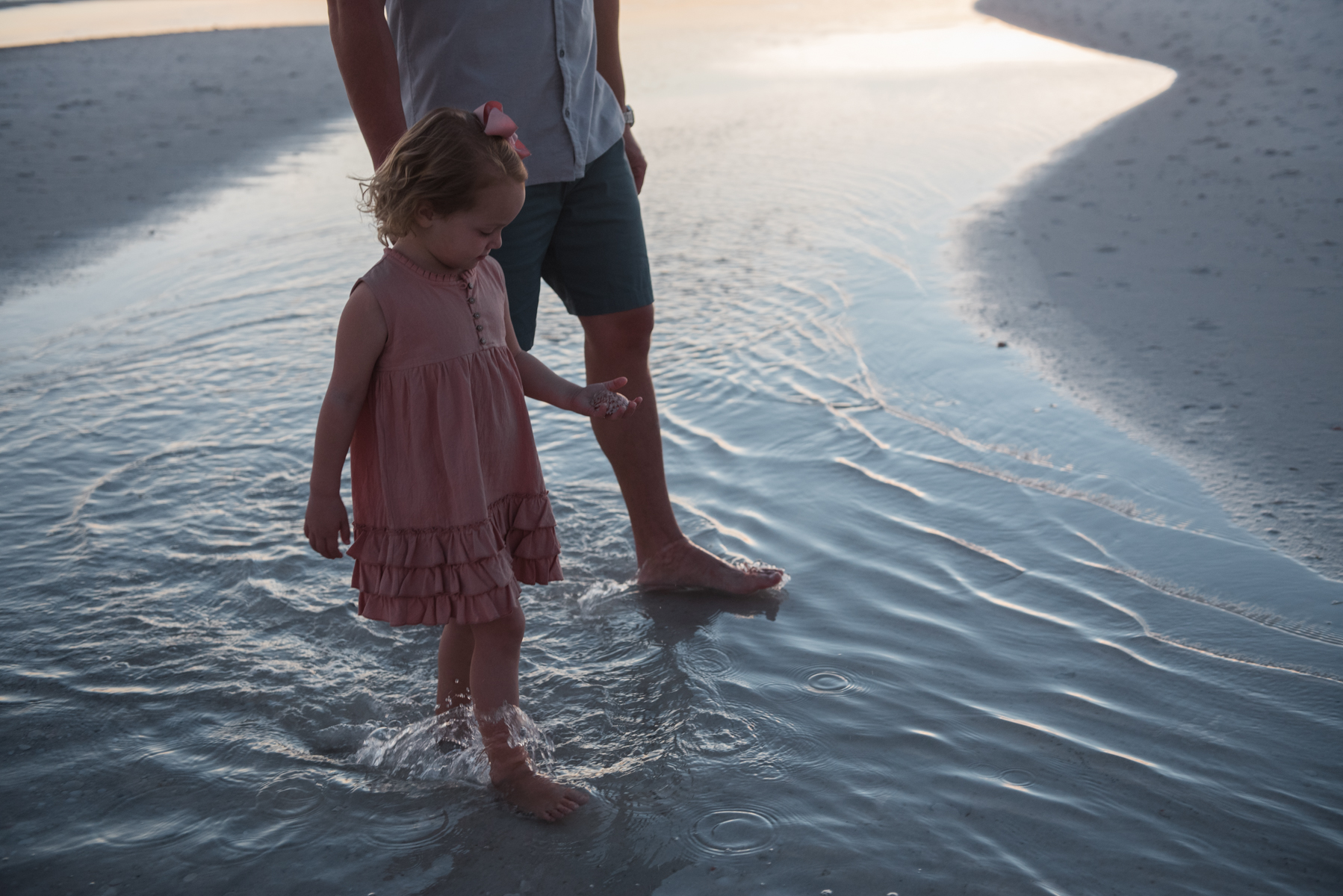 girl in tide pool-Pensacola Family Photographer