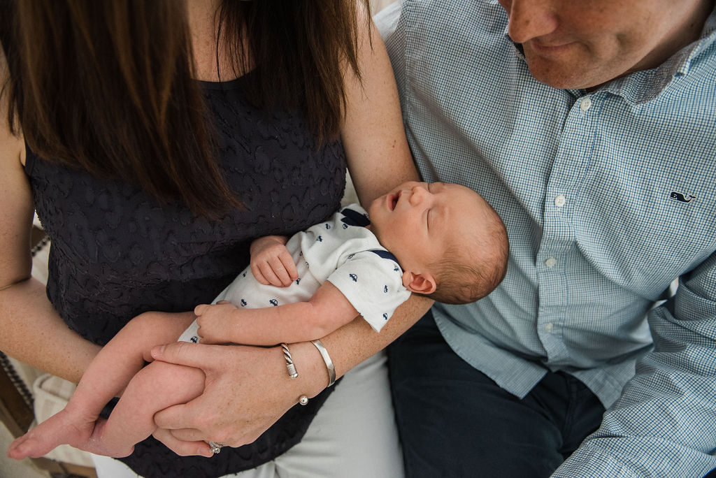 all hands with baby-pensacola newborn photographer