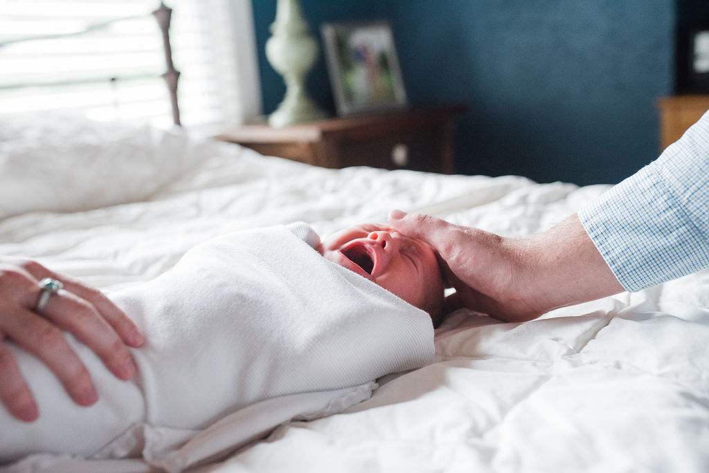 hands holding newborn- pensacola newborn photographer