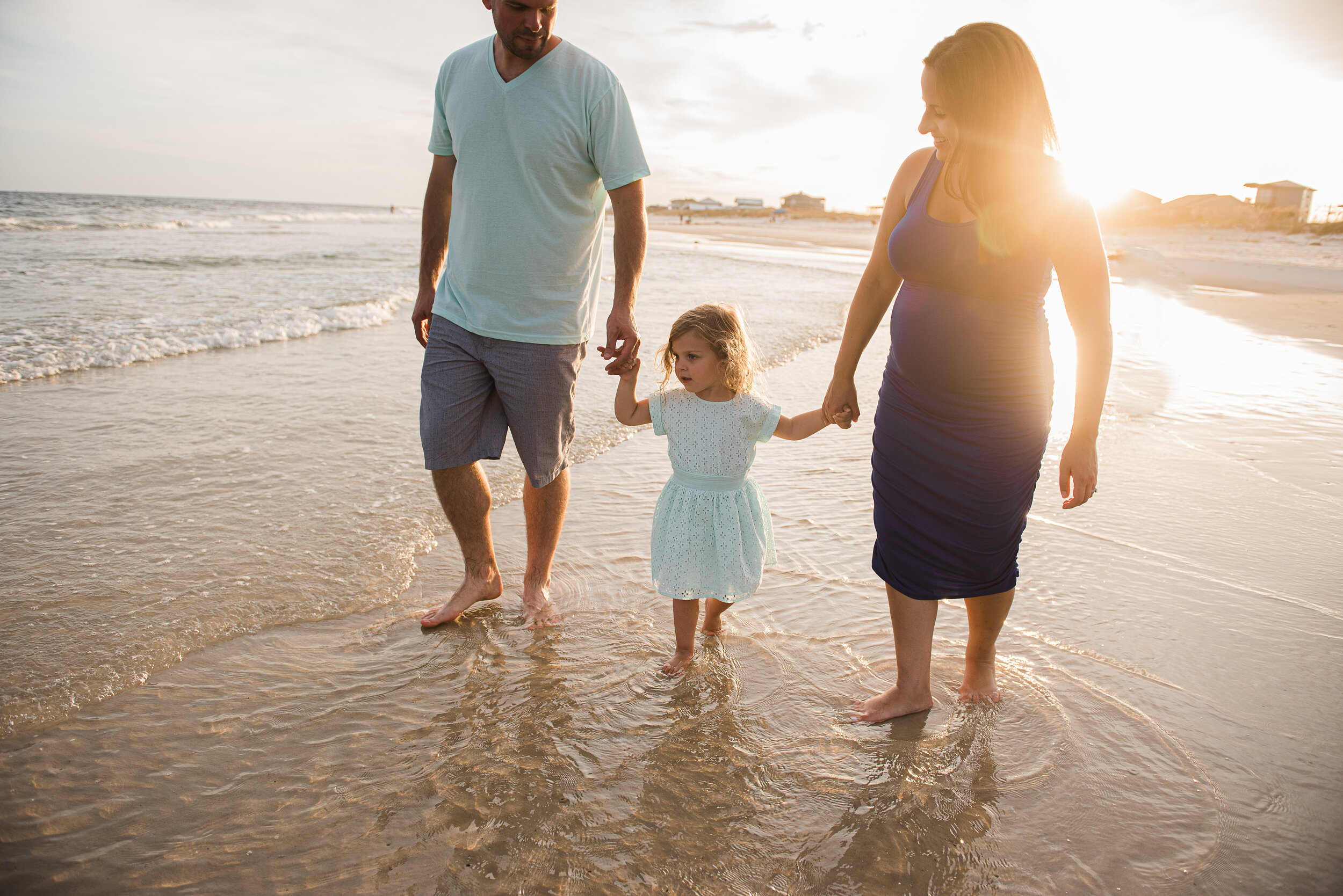 mom and dad with kid-pensacola family photographer-Ann Mangum Photography