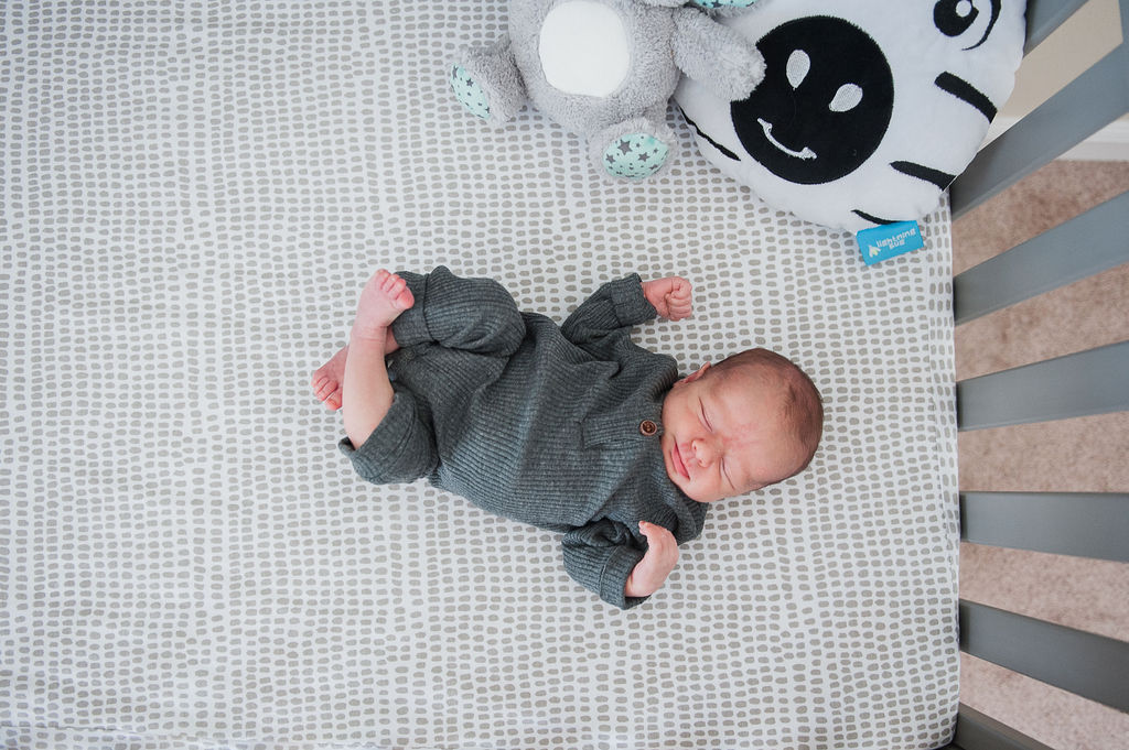 baby in crib-Pensacola newborn photographer-Ann Mangum Photography