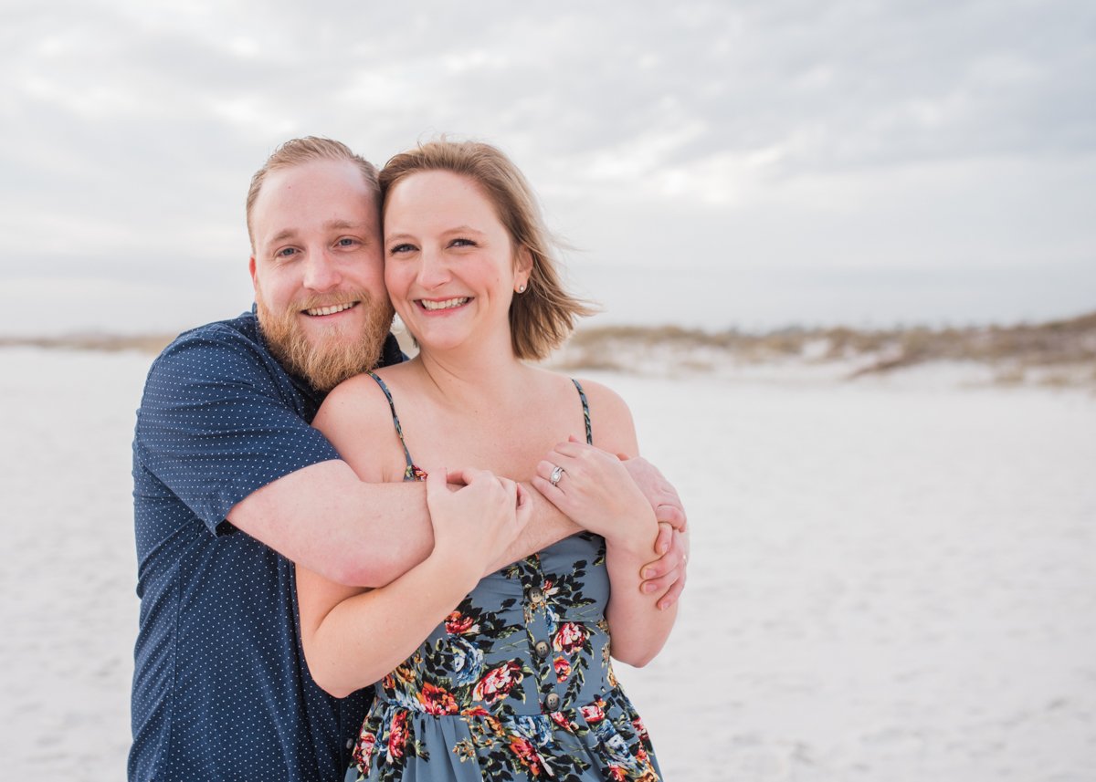 mom and dad at beach-pensacola family photographer