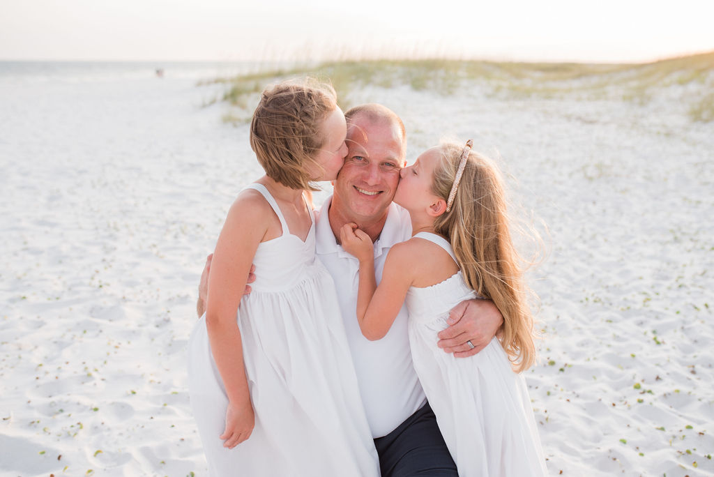 dad with girls-pensacola family photographer