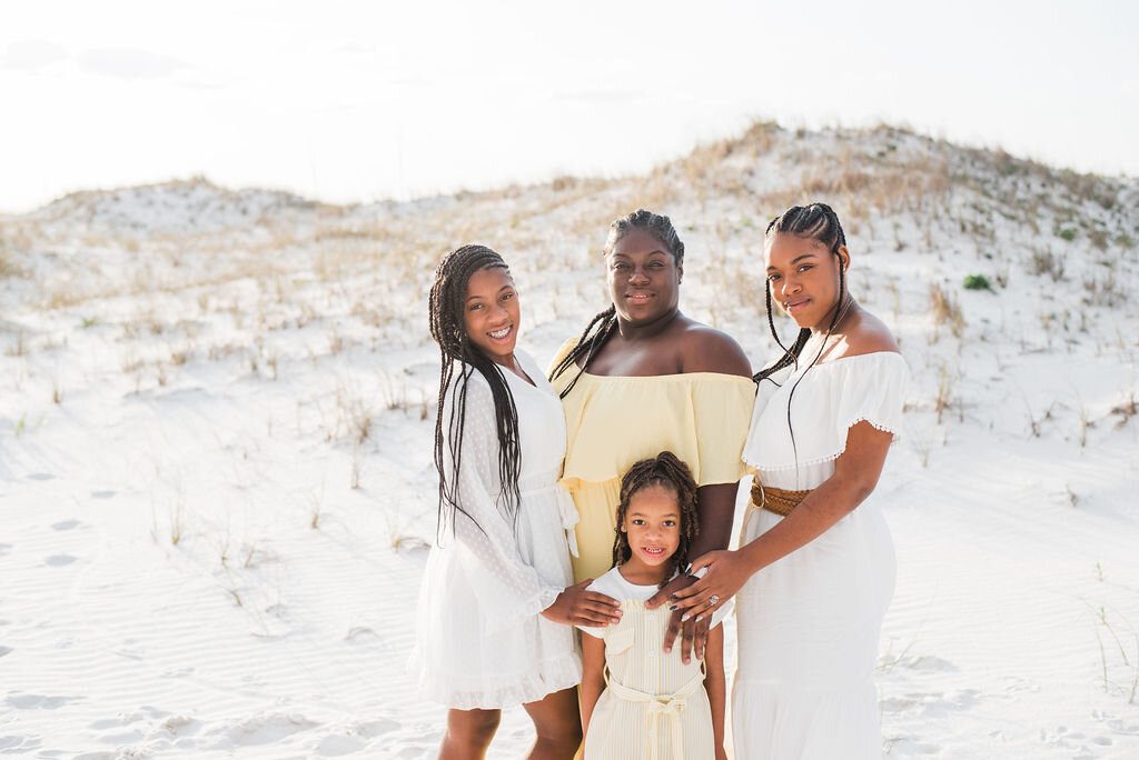 mom with kids family session-pensacola beach photographer