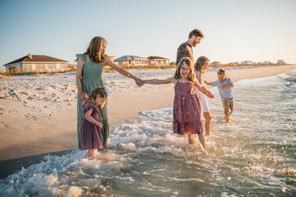 family by water-Pensacola Beach Photographer
