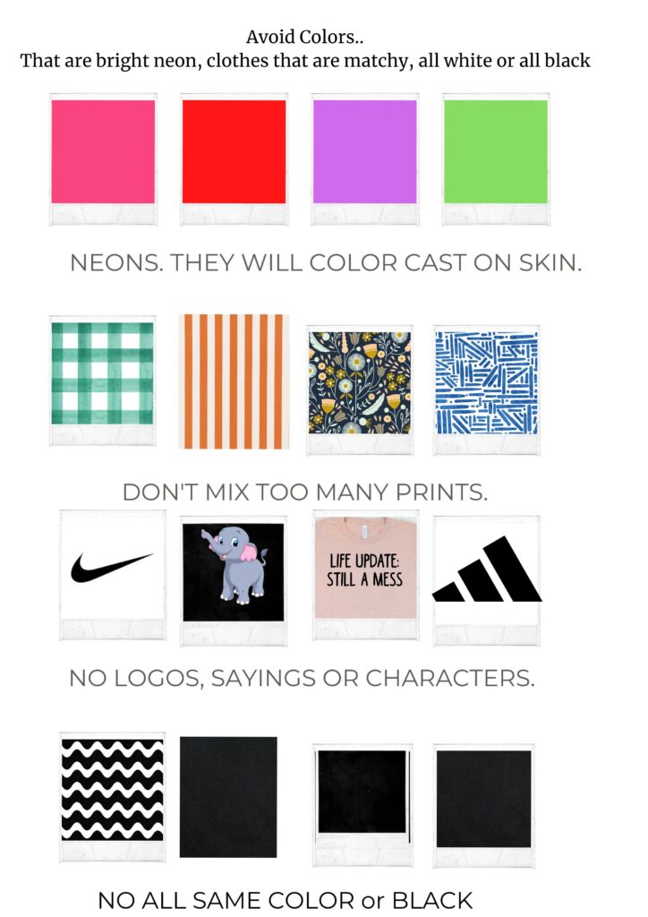 what no to wear for session at Pensacola beach